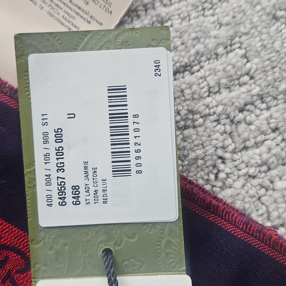 Red&Blue Gucci Scarf - Picture 3 of 4
